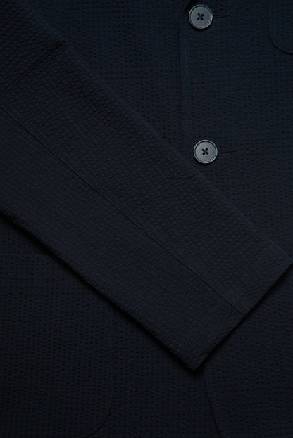 Geno Seersucker Blazer - Navy