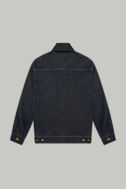 Turner Long Sleeve Shacket - Denim Stay Blue