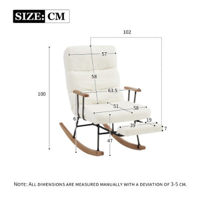 Fauteuil inclinable avec repose-pieds intégré