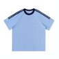 Contrast Tape Crewneck Cotton T-Shirt