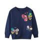 Girls Cartoon Sweater Casual Long-sleeved Top