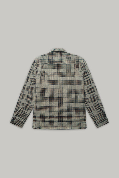 Bart Overshirt - Dogtooth Stone Brown Black