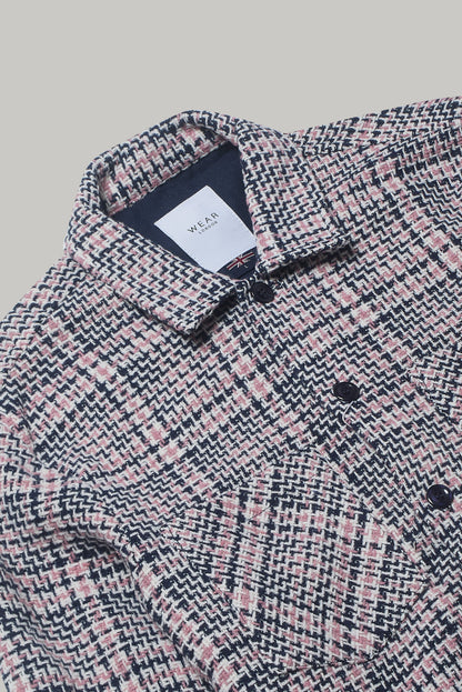 Bart Overshirt - Navy Pink