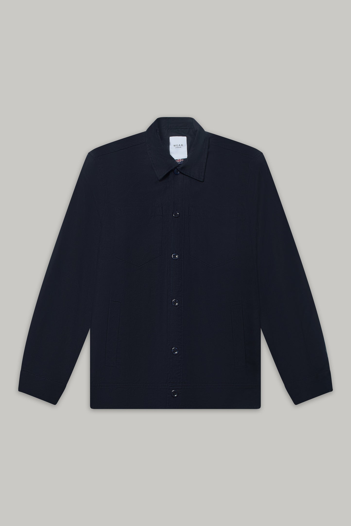 Turner Long Sleeve Jacket - Cotton Linen Navy