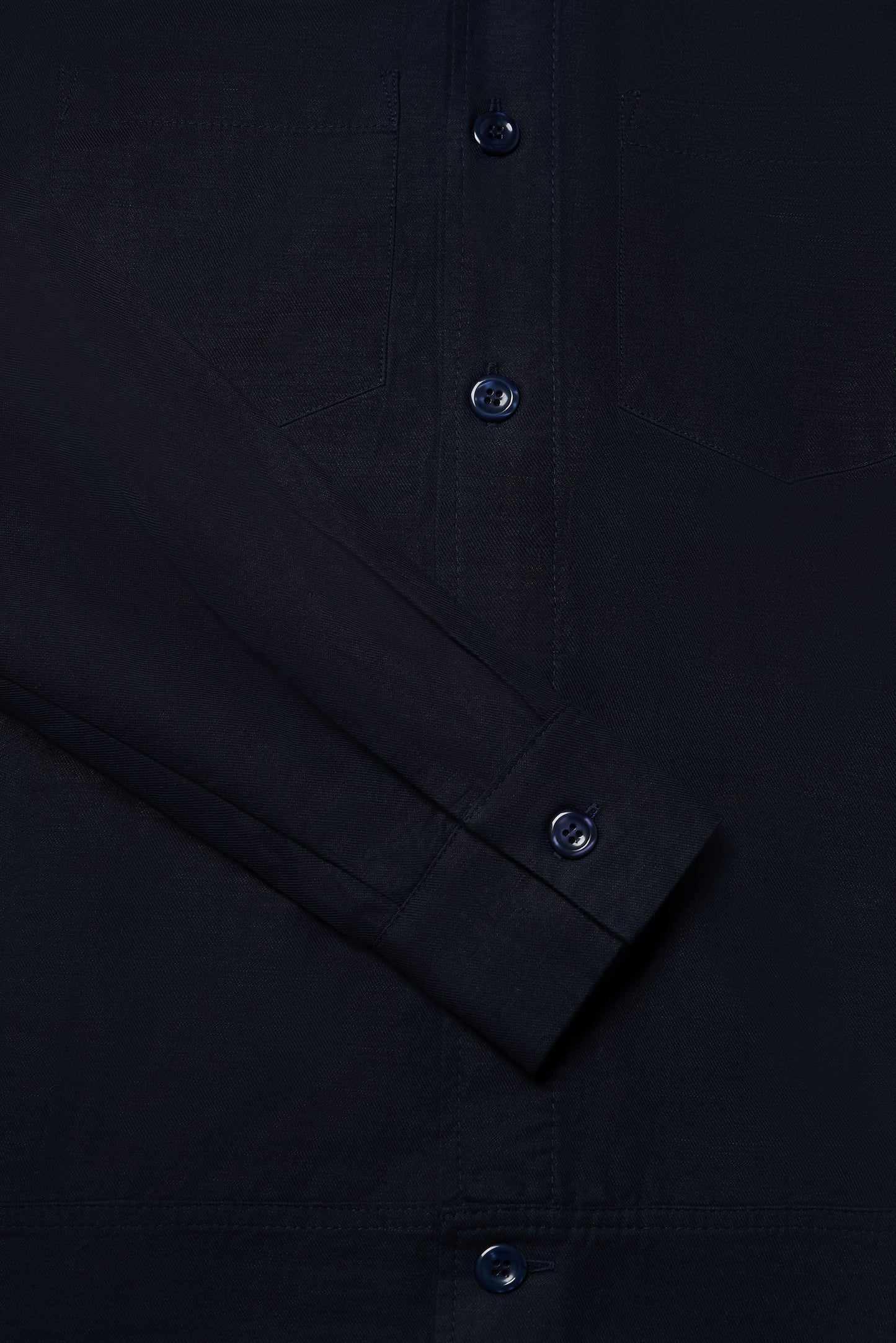 Turner Long Sleeve Jacket - Cotton Linen Navy