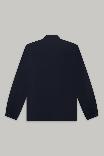 Turner Long Sleeve Jacket - Cotton Linen Navy