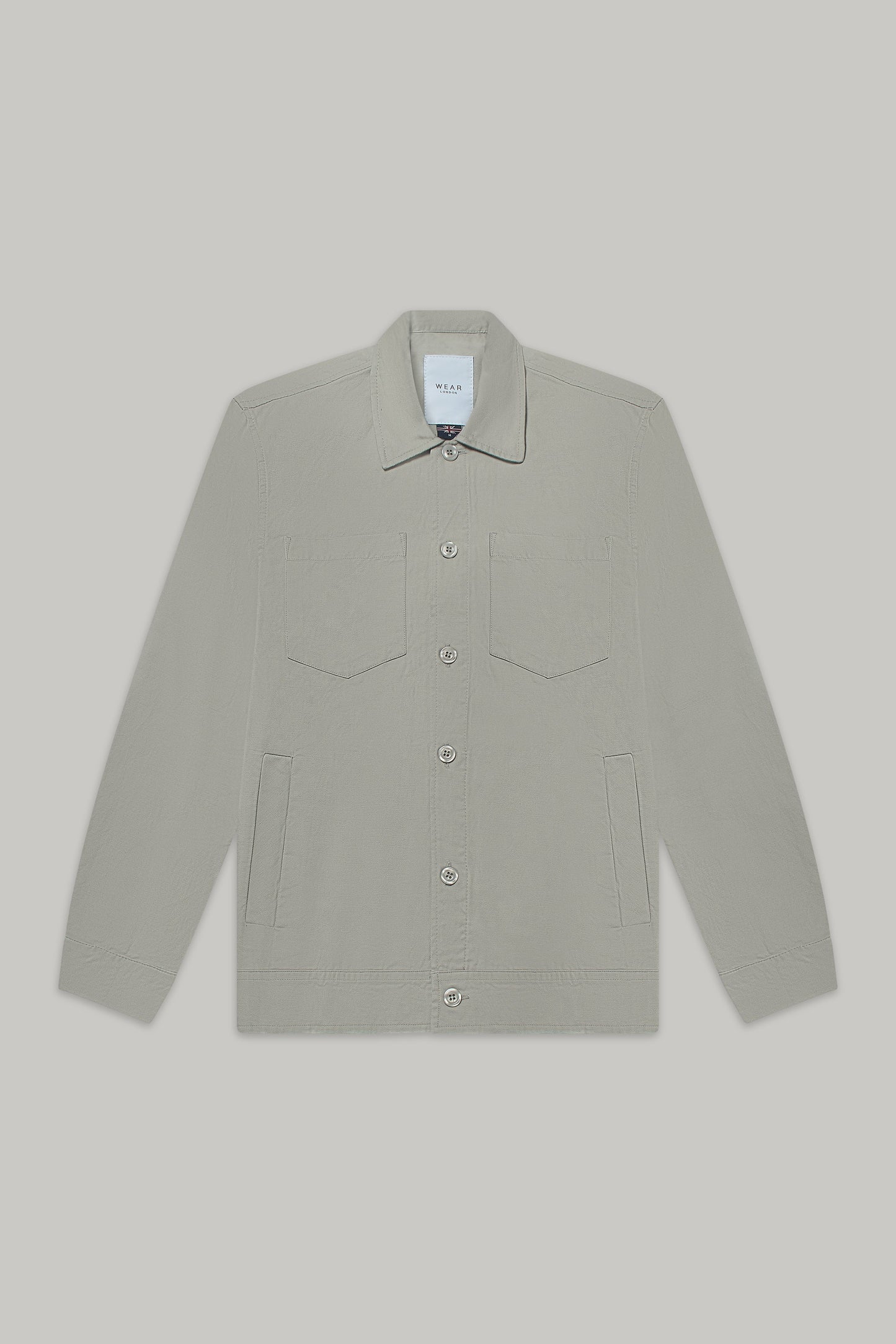 Turner Long Sleeve Jacket - Cotton Linen Stone