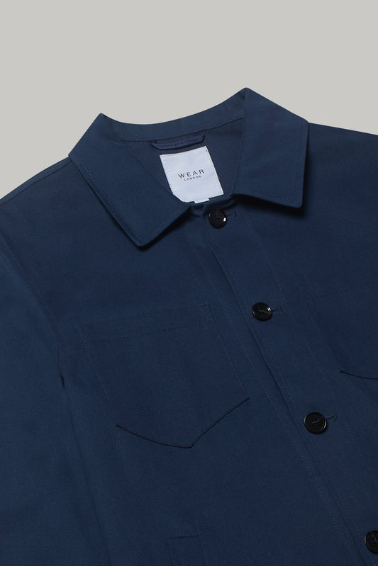 Southend Shacket Unlined - Navy Cotton Canvas