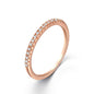 Micro-inlaid Zircon Ring Female Niche