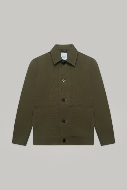 Regency Shacket - Olive Cotton canvas