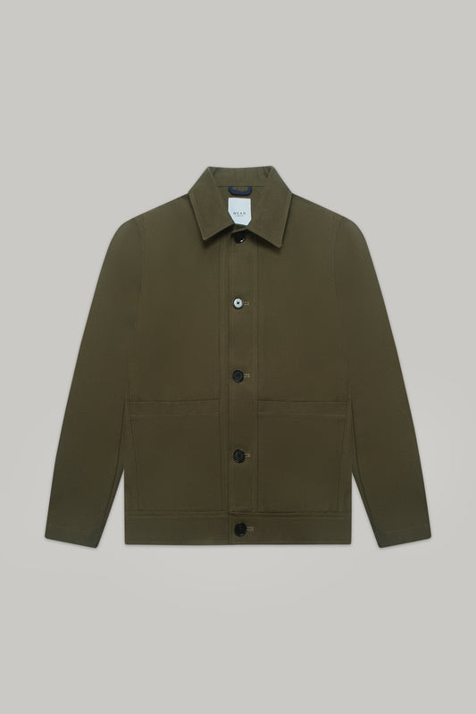 Regency Shacket - Olive Cotton canvas