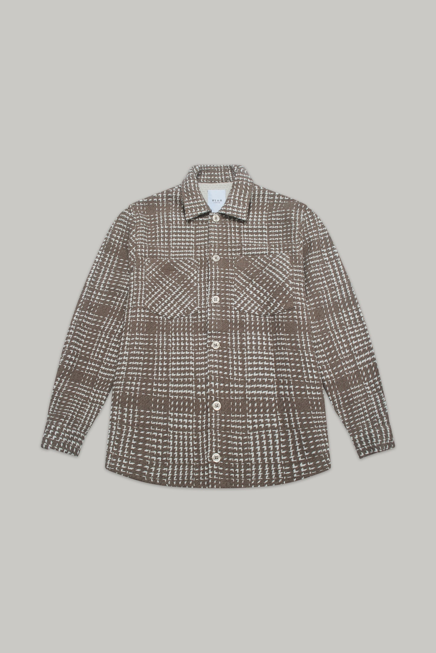 Bart Overshirt - Brown Ecru Check