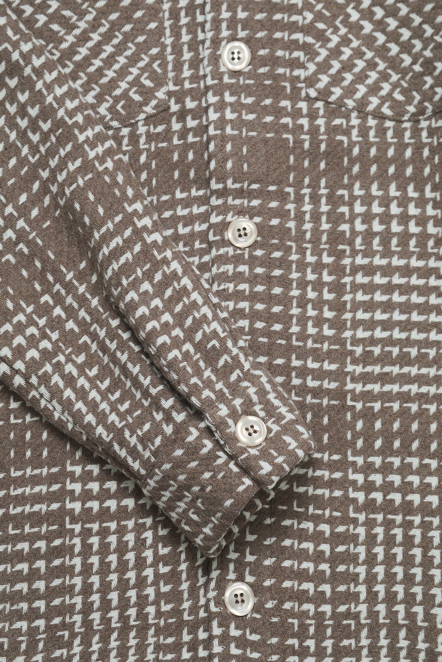 Bart Overshirt - Brown Ecru Check