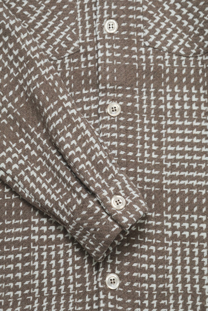 Bart Overshirt - Brown Ecru Check