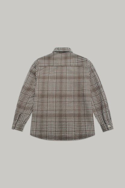 Bart Overshirt - Brown Ecru Check
