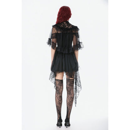Dark in Love Morwenna Capelet Gothique Volants Dentelle