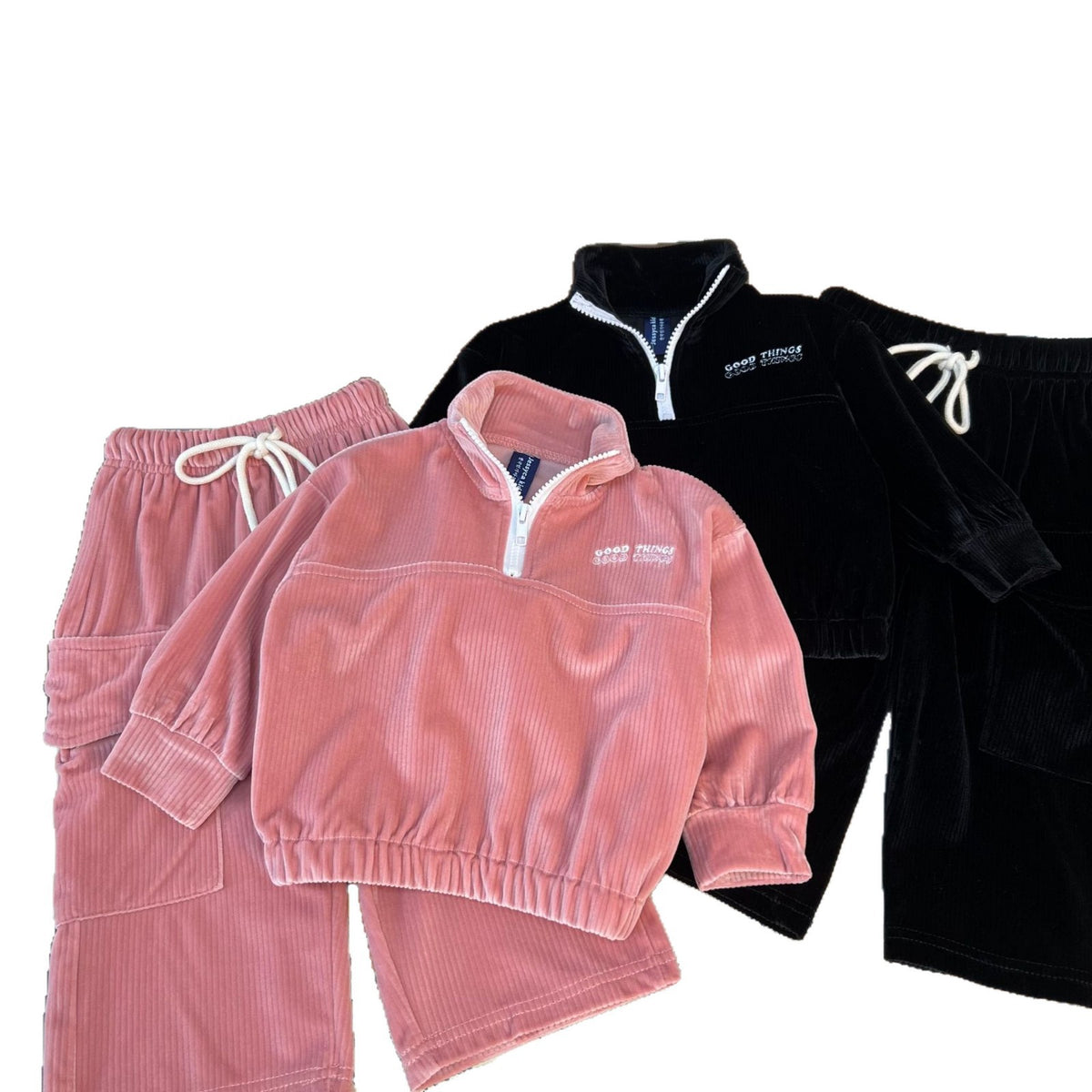Versatile children's corduroy sweater children's set