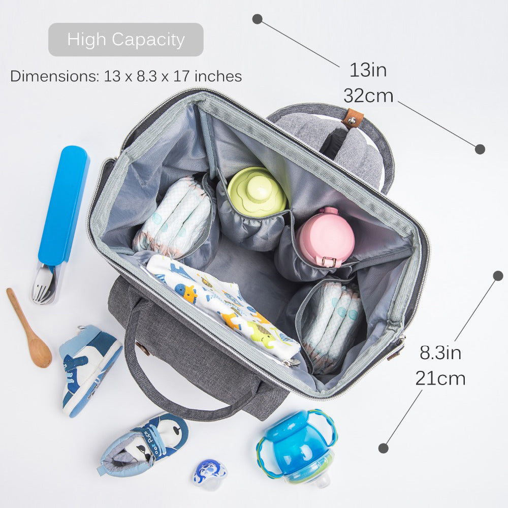 Waterproof Multifunctional Backpack - Baby Diaper Bag