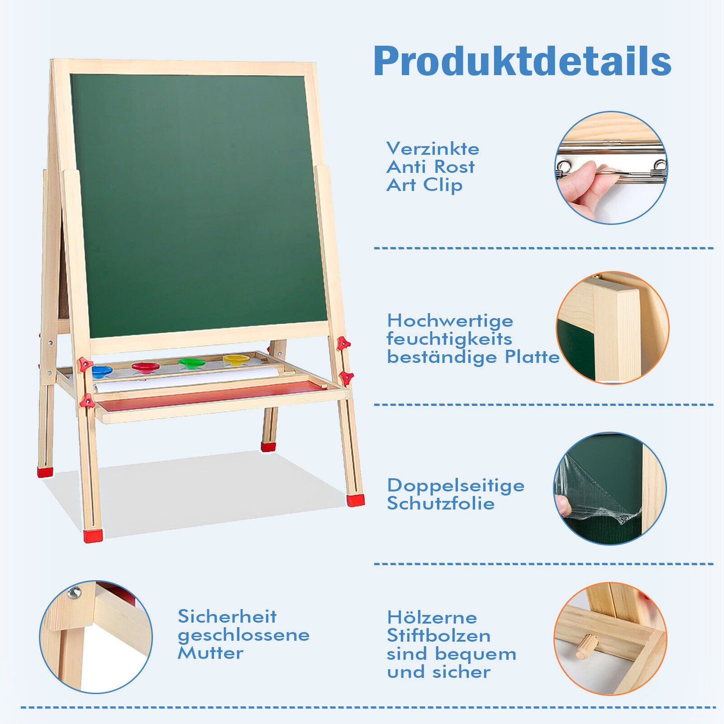 Wooden chalk Painting Board Writing School Board For Children 3-15 Years
