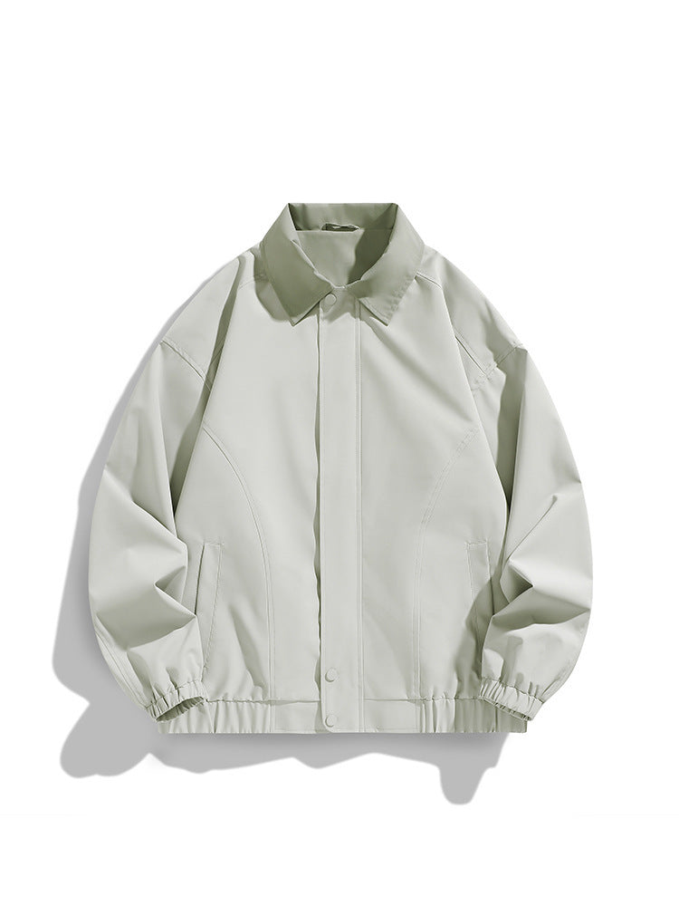 Polo Collar Jacket Top