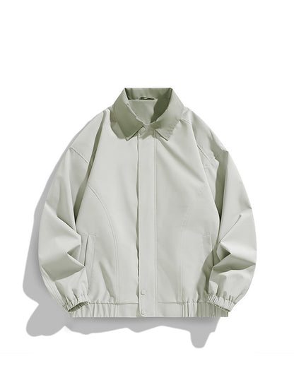 Polo Collar Jacket Top