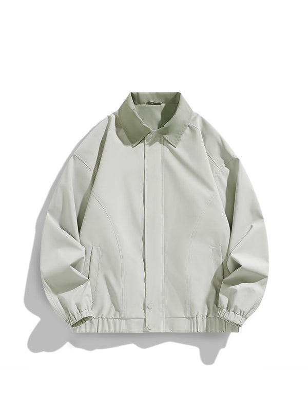 Polo Collar Jacket Top