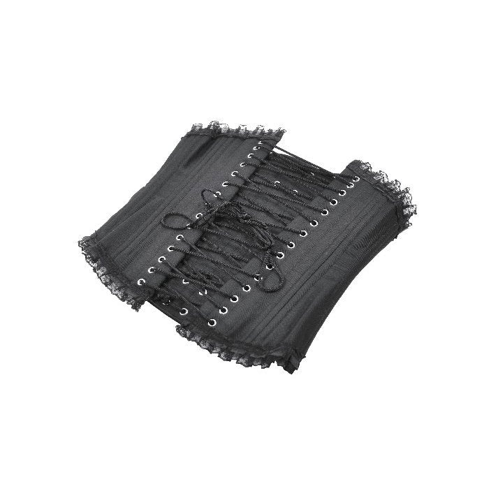 Corset long Talia Gothic Dark in Love avec baleines en métal