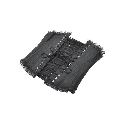 Corset long Talia Gothic Dark in Love avec baleines en métal