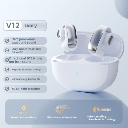Wireless Bone Conduction Ear Clip Earphones