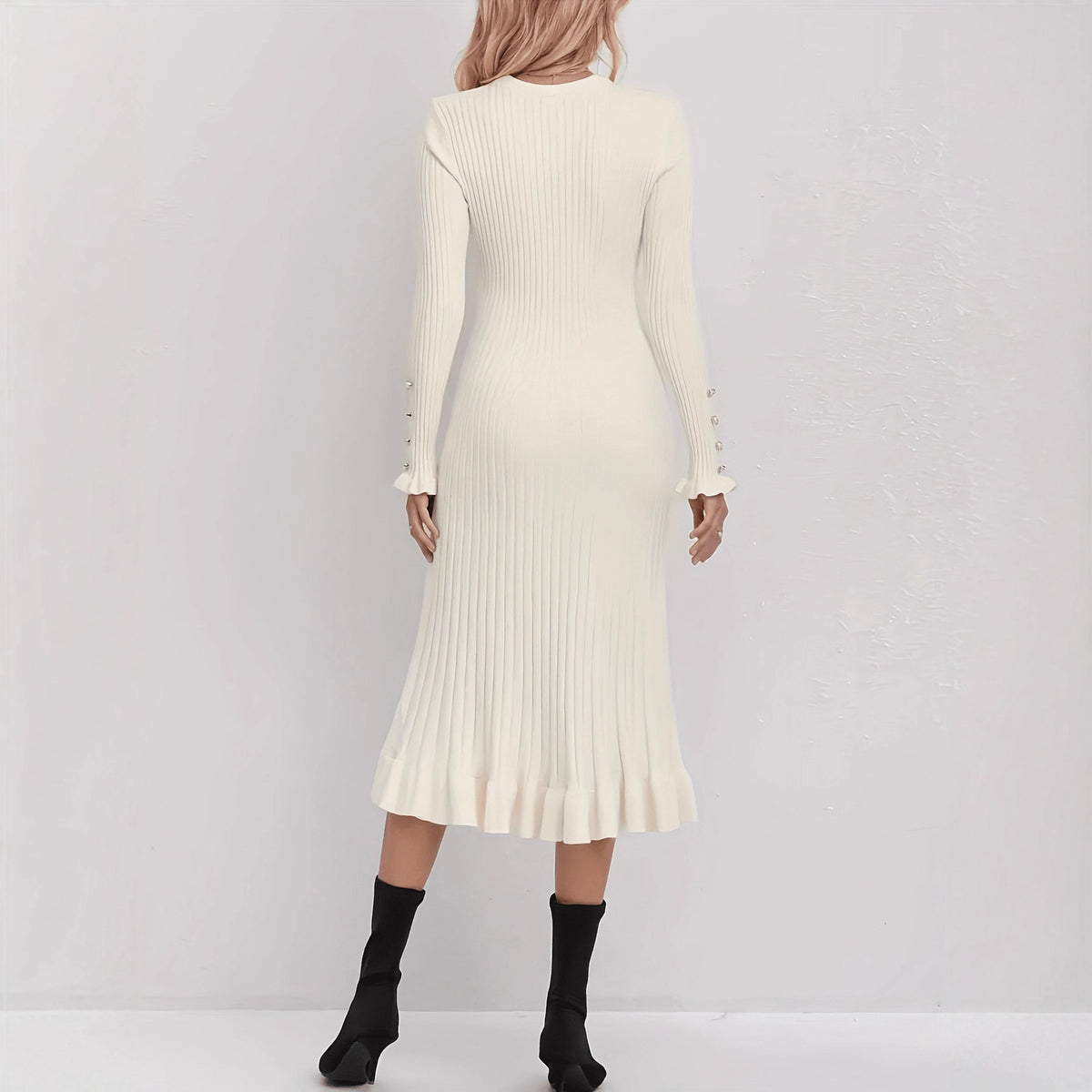 Casual Knitted Dress for Women