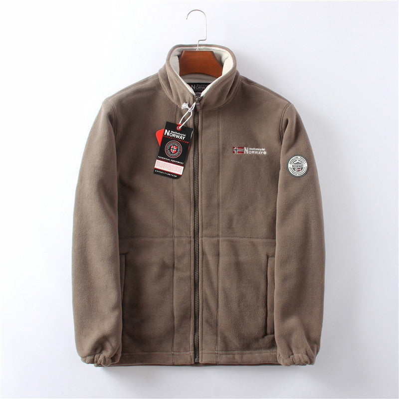 Mens Double-sided Polar Fleece Jacket