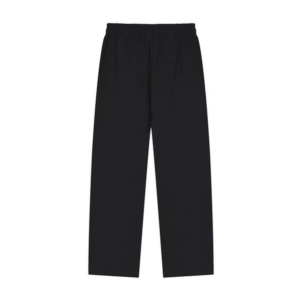 Solid Color Straight-Leg Sweatpants