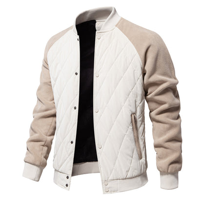 Mens Stitching Raglan Sleeve Coat