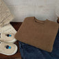 Western Style Loose-fitting Solid Color Long Sleeves