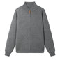 Stand up collar zipper cardigan sweater