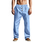 Men's Loose Fit Straight-Leg Casual Trousers | Breathable Summer Beach Pants