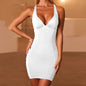 Slim Hip Backless Short Dresses
