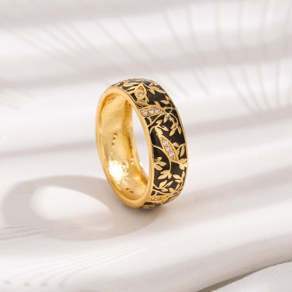 Oil Ring Simple Pattern Couple's Ring - Stuffs & Savers