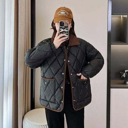 Rhombus Cotton-padded jacket