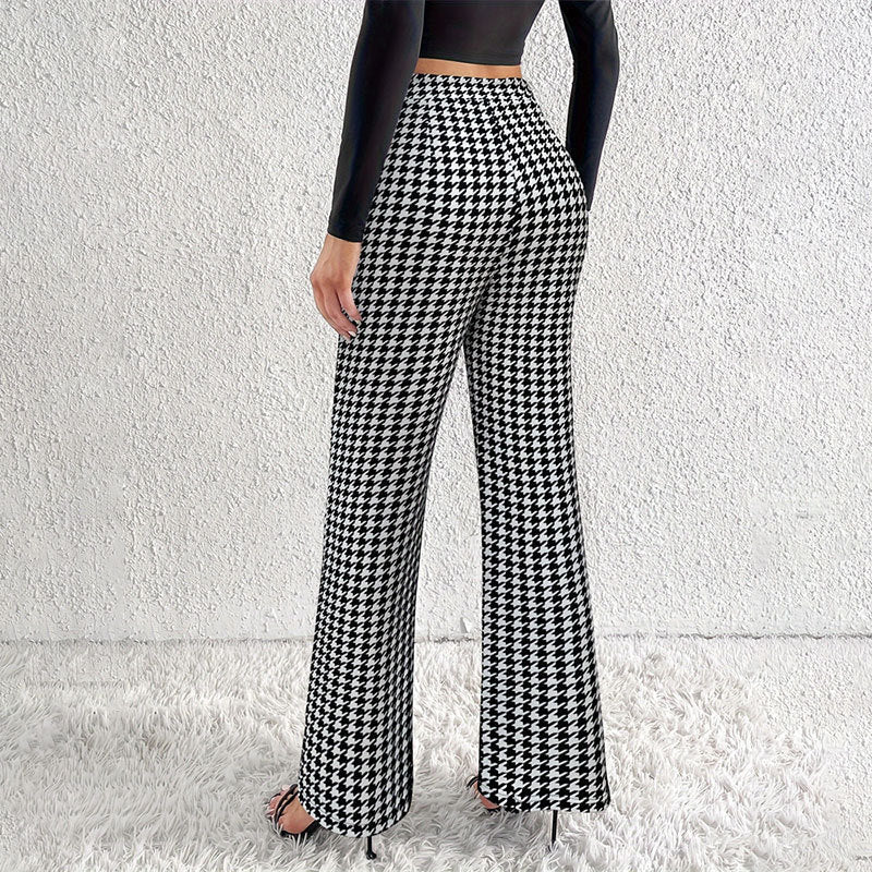 Straight Wide Leg Pants Trousers