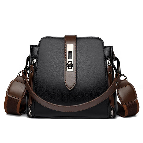 Sac seau en cuir souple