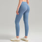 Womens High-Waist Butt-Lifting Fleece-Lined Nude-Feel Sports Tight Yoga Pants