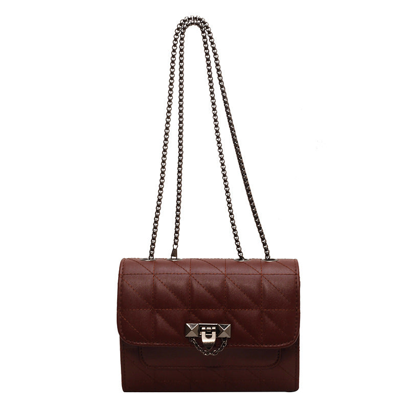 Sac bandoulière femme, Chaîne, Verrou, Sac messager mode