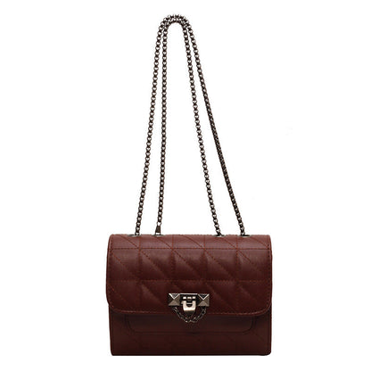 Sac bandoulière femme, Chaîne, Verrou, Sac messager mode
