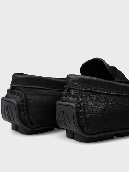 Genuine Leather Slip-on Lofter Peas