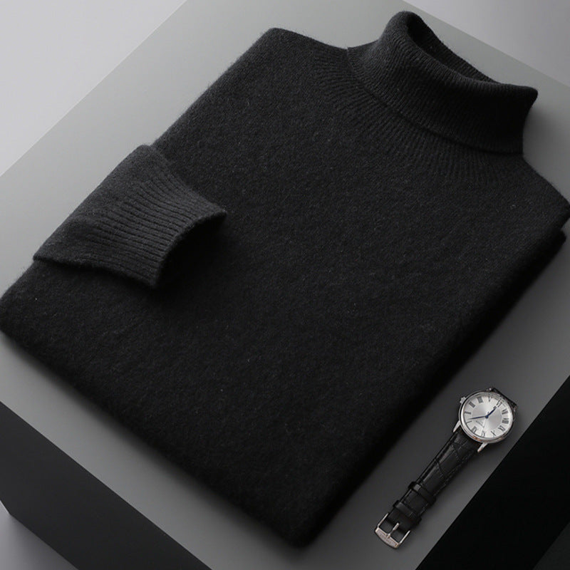 Pull homme à col montant