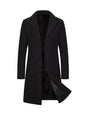 Men's Woolen Slim-fit Trench Coat