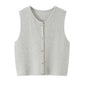 knitted sweater women's vest