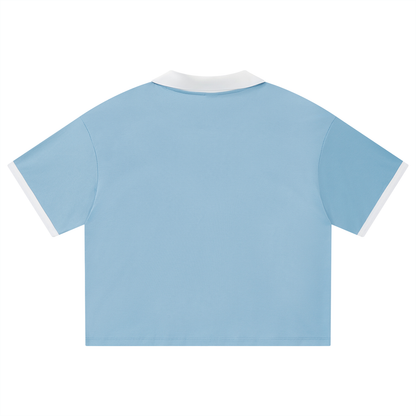 Unisex Collared Piping Boxy Soccer Jersey