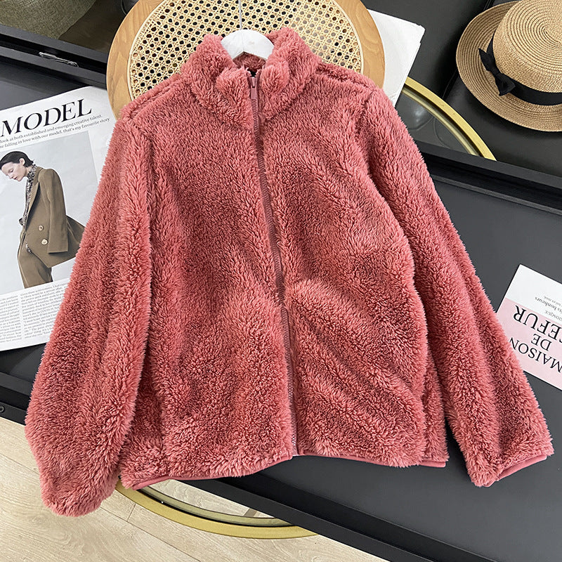 Women's Long Fleece full zip Cardigan